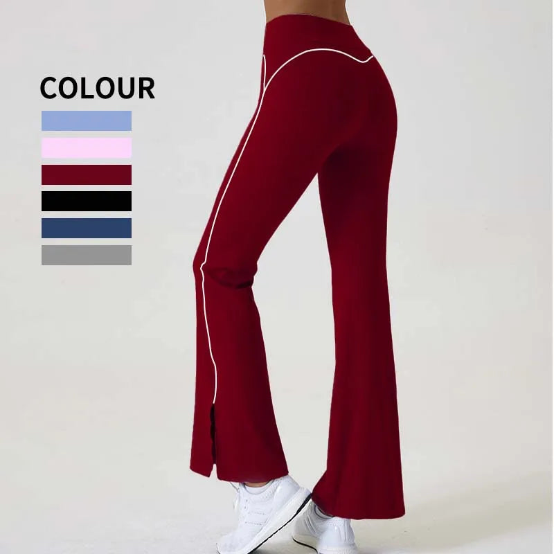 Pantaloni Flare a Vita Alta Donna