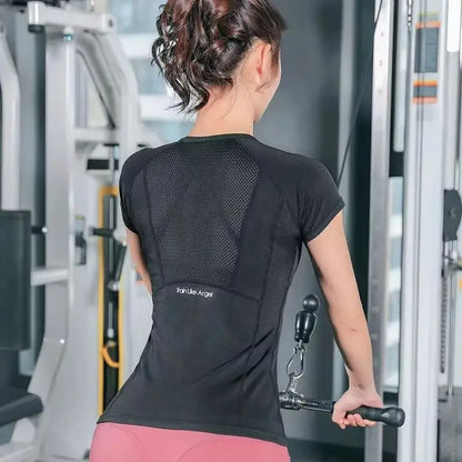 Maglia Sportiva Donna con Retro in Mesh