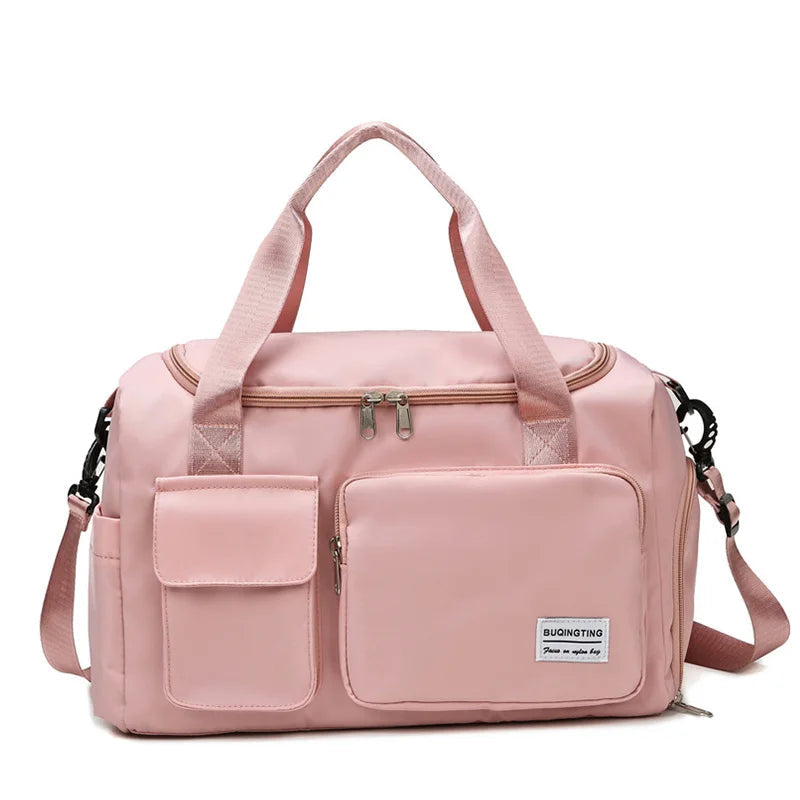 Borsa da Palestra Donna Impermeabile in Tela | Scomparto Scarpe & Tracolla