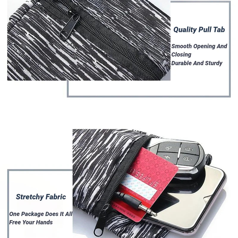 Fascia da Polso e Braccio Sportiva con Zip