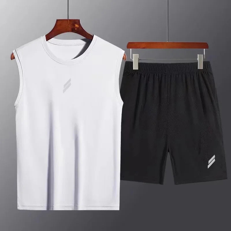 Set Tecnico da Corsa e Gym Uomo Traspirante con Inserti Mes