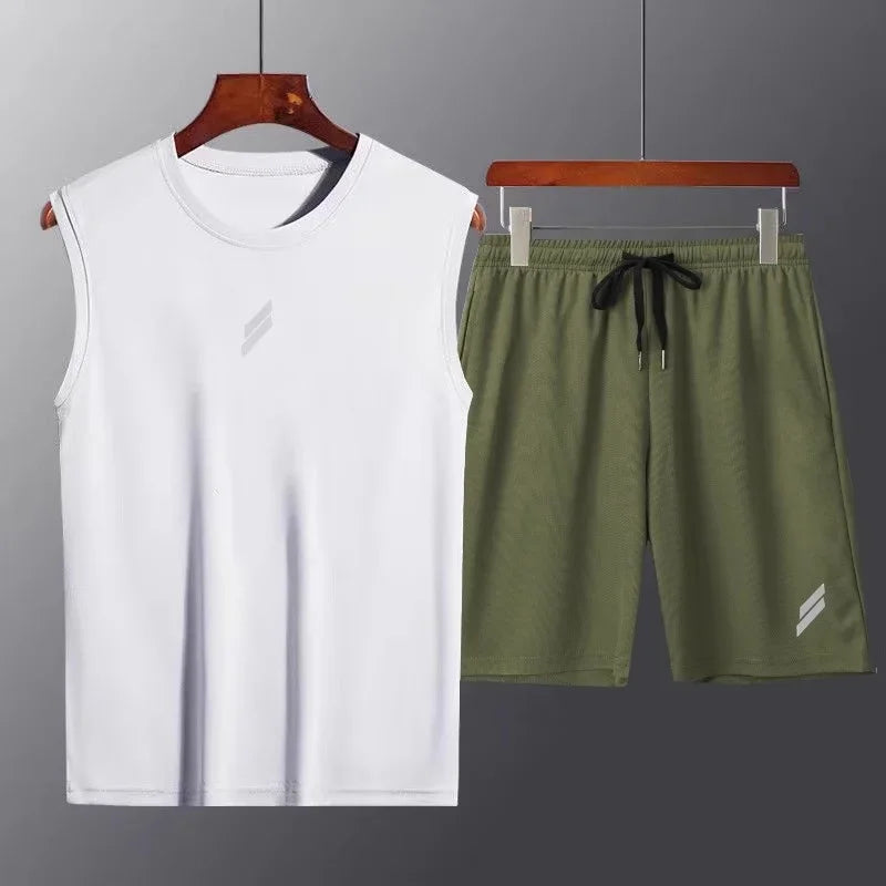 Set Tecnico da Corsa e Gym Uomo Traspirante con Inserti Mes
