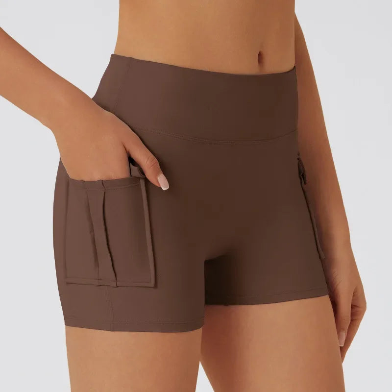 Shorts Sportivi Donna Push-Up Modellanti a Vita Alta