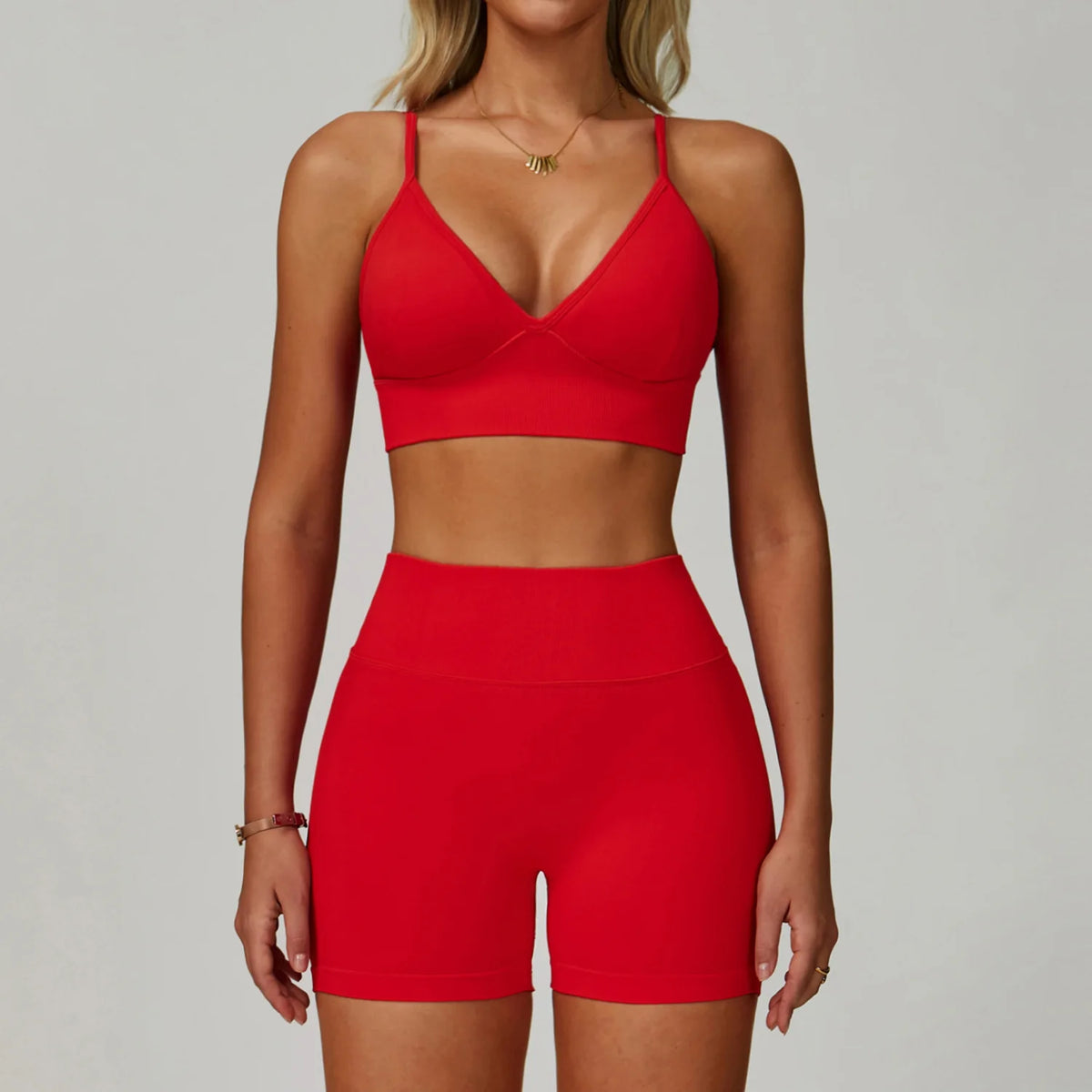 Set Fitness Seamless  — Leggings, Top & Bra