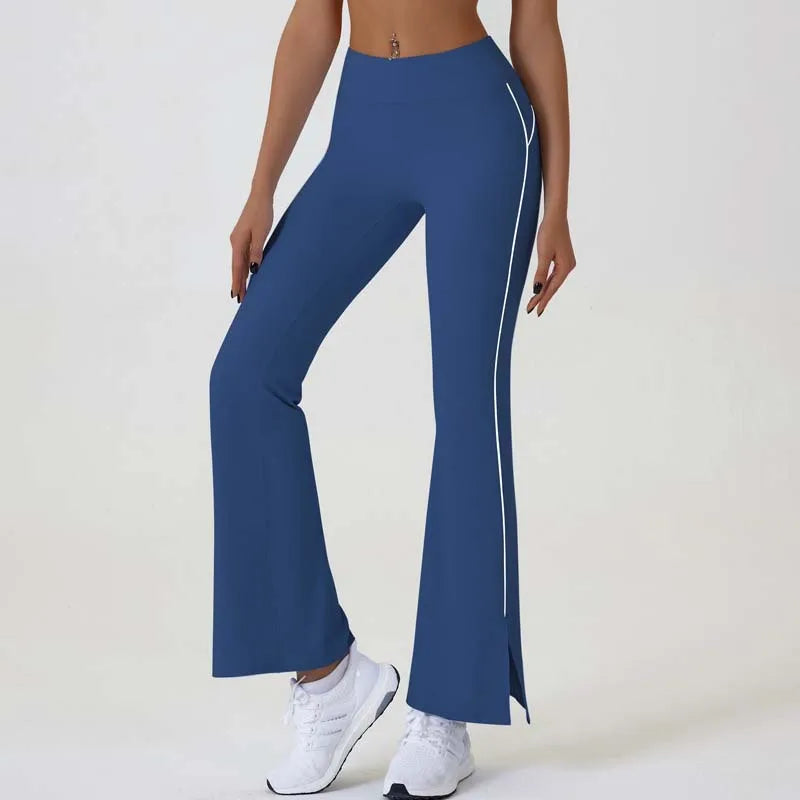 Pantaloni Flare a Vita Alta Donna
