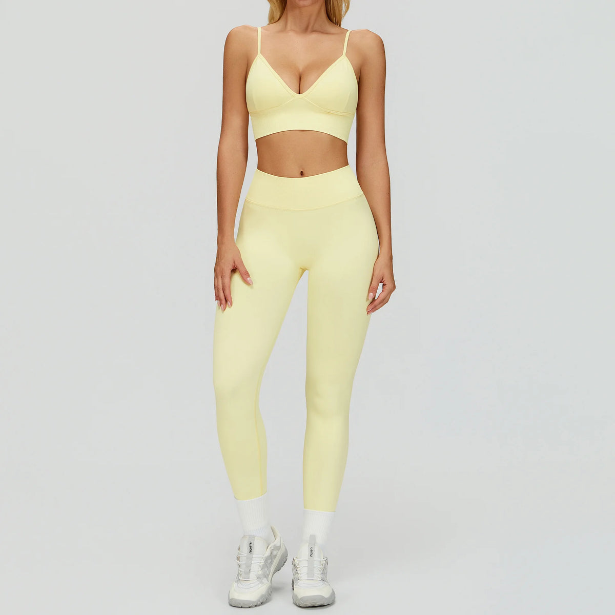 Set Fitness Seamless  — Leggings, Top & Bra