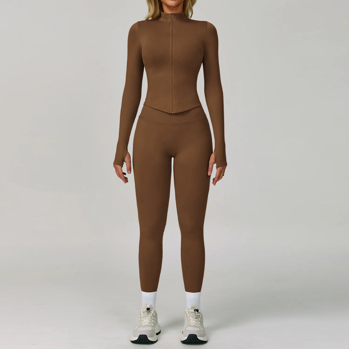 Set Fitness Seamless  — Leggings, Top & Bra