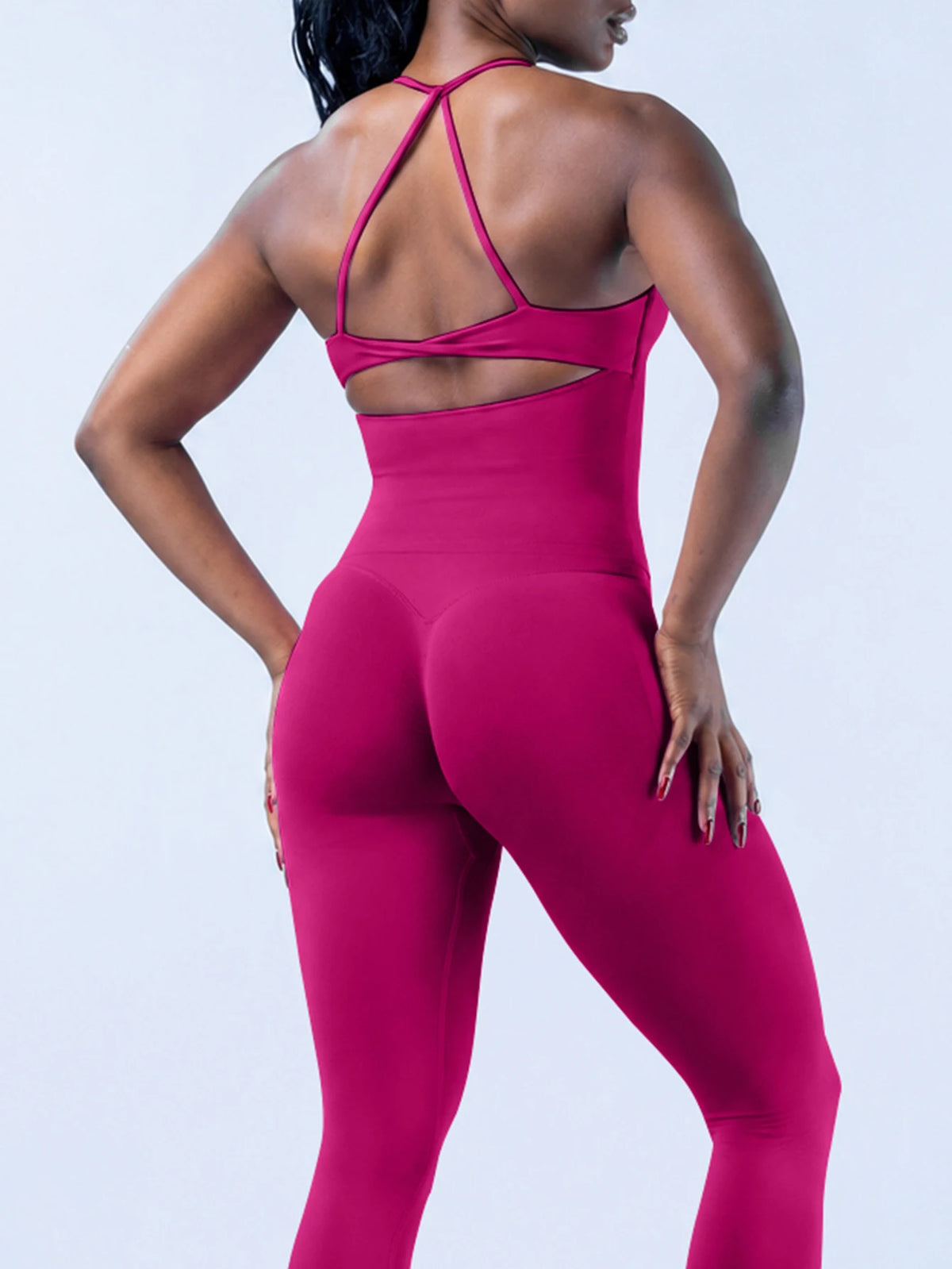 Set Donna Yoga e Palestra Seamless: Top Cross-Back + Shorts Vita Alta