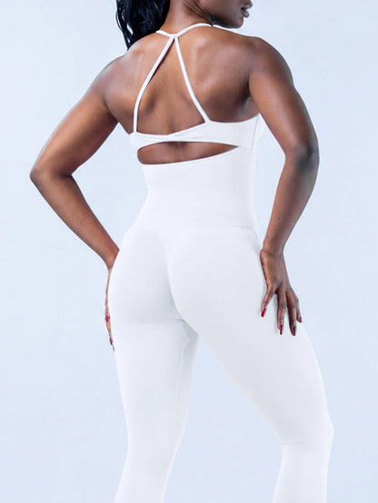 Set Donna Yoga e Palestra Seamless: Top Cross-Back + Shorts Vita Alta