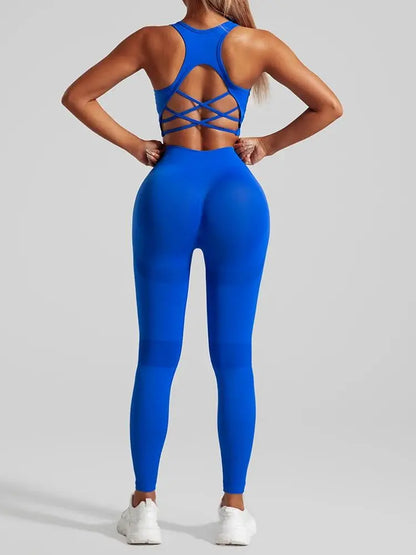 Completo Yoga & Fitness Seamless Push-Up 2 Pezzi