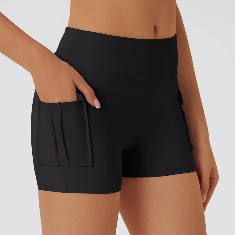 Shorts Sportivi Donna Push-Up Modellanti a Vita Alta