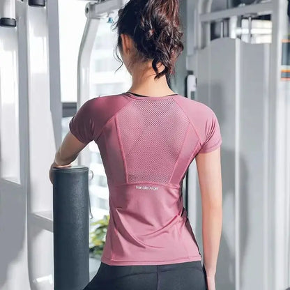 Maglia Sportiva Donna con Retro in Mesh