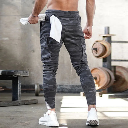 Pantaloni da Allenamento Cargo Mimetici