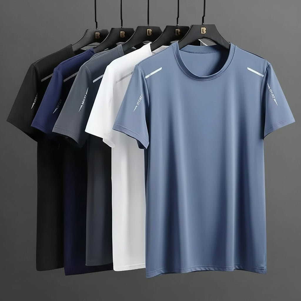 T-Shirt Tecnica Uomo in Ice Silk — Traspirante, Extra Fresca e Leggera
