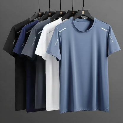 T-Shirt Tecnica Uomo in Ice Silk — Traspirante, Extra Fresca e Leggera