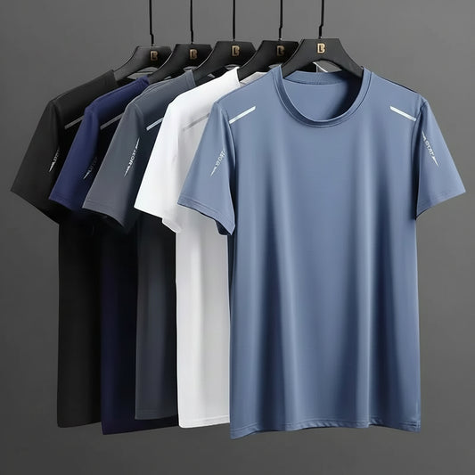 T-Shirt Tecnica Uomo in Ice Silk — Traspirante, Extra Fresca e Leggera
