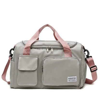 Borsa da Palestra Donna Impermeabile in Tela | Scomparto Scarpe & Tracolla