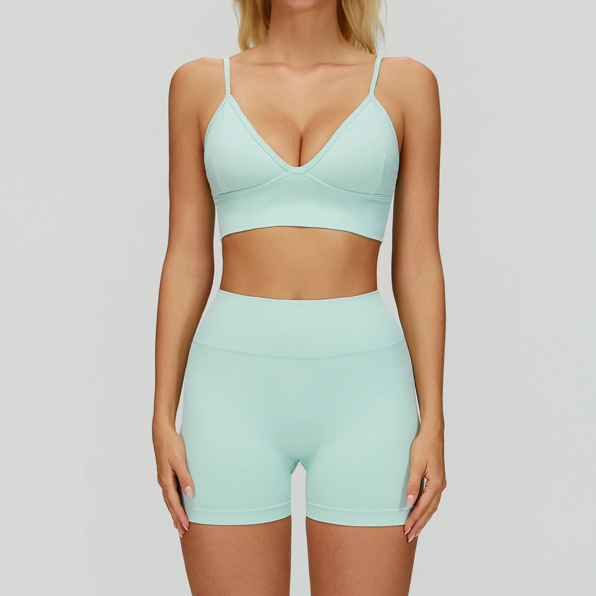 Set Fitness Seamless  — Leggings, Top & Bra
