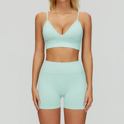 Set Fitness Seamless  — Leggings, Top & Bra