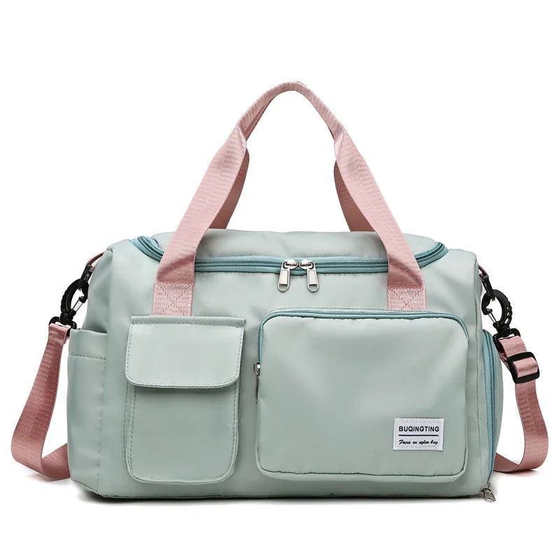 Borsa da Palestra Donna Impermeabile in Tela | Scomparto Scarpe & Tracolla