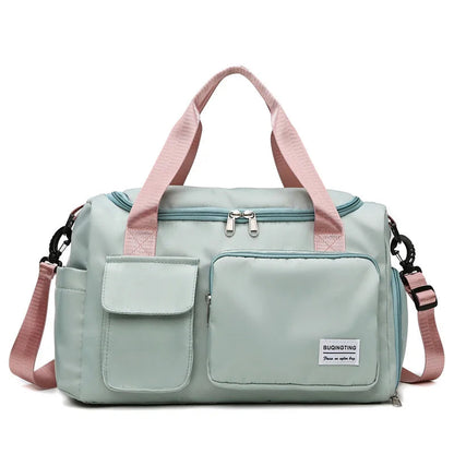 Borsa da Palestra Donna Impermeabile in Tela | Scomparto Scarpe & Tracolla