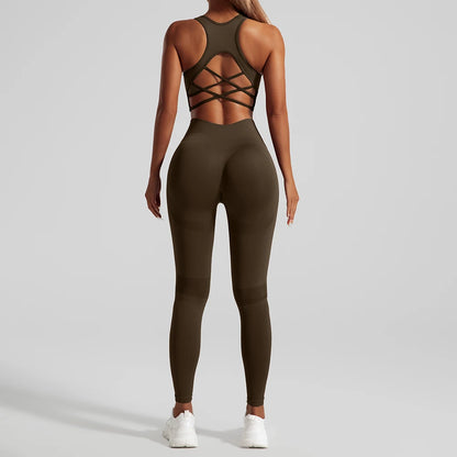 Completo Yoga & Fitness Seamless Push-Up 2 Pezzi