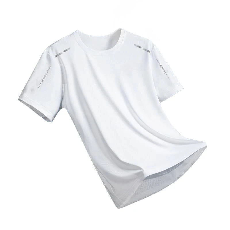 T-Shirt Tecnica Uomo in Ice Silk — Traspirante, Extra Fresca e Leggera