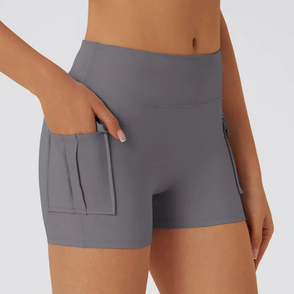 Shorts Sportivi Donna Push-Up Modellanti a Vita Alta