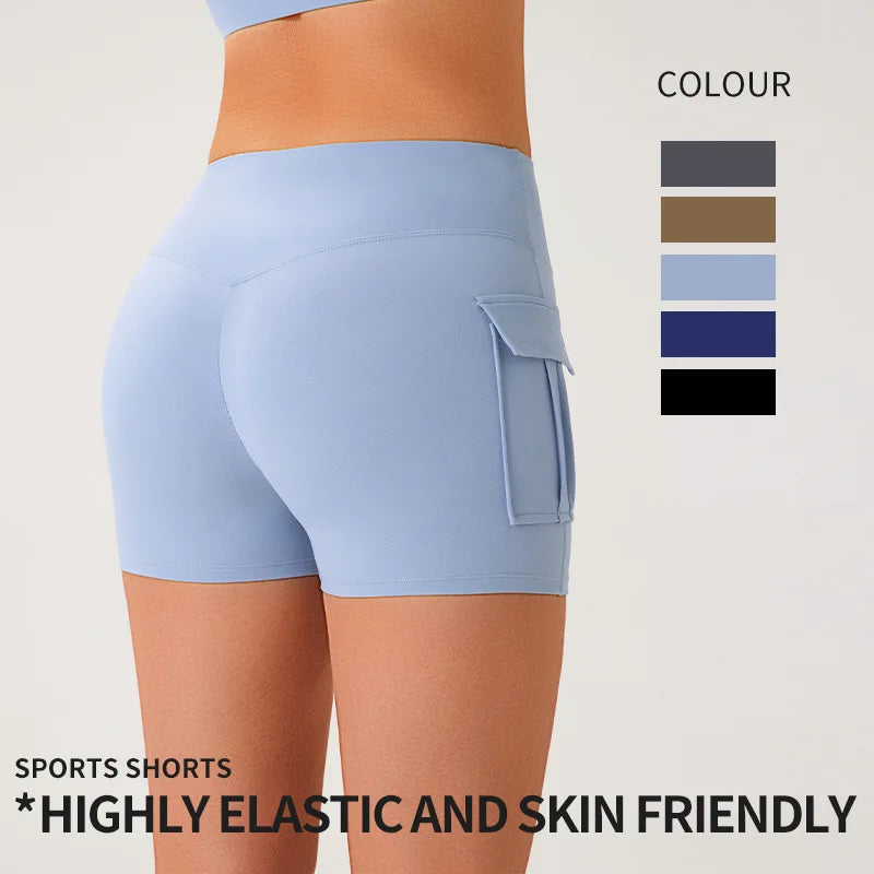 Shorts Sportivi Donna Push-Up Modellanti a Vita Alta