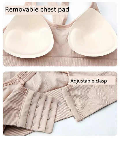Top Sportivo Donna Corsetto Push-Up — Reggiseno Seamless