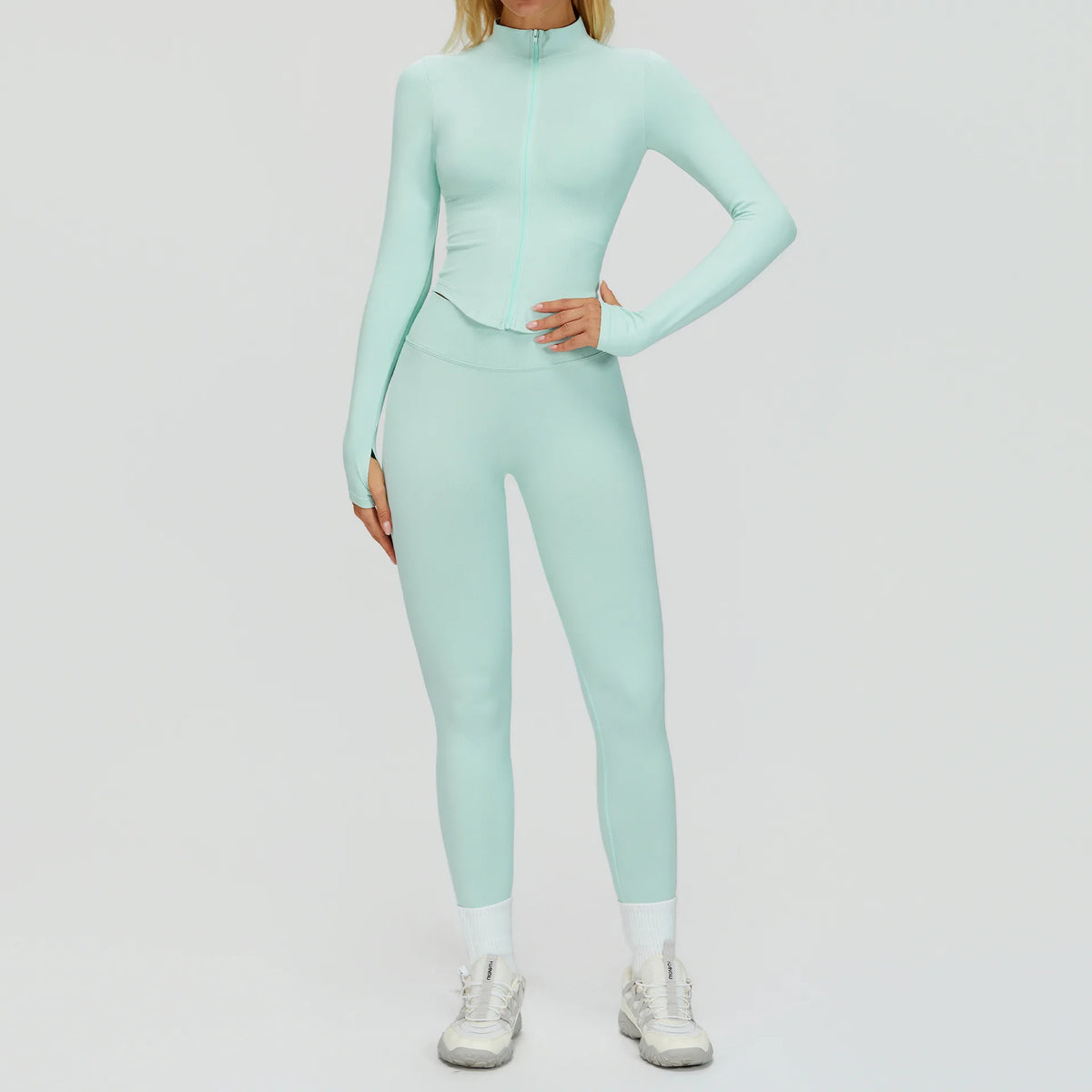 Set Fitness Seamless  — Leggings, Top & Bra