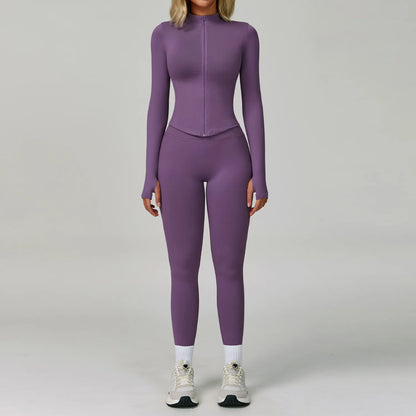 Set Fitness Seamless  — Leggings, Top & Bra