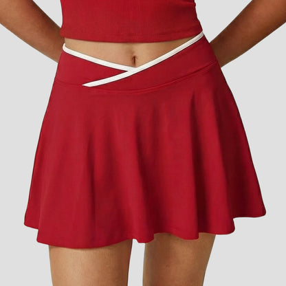 Gonna-Pantaloncino da Tennis a Vita Alta