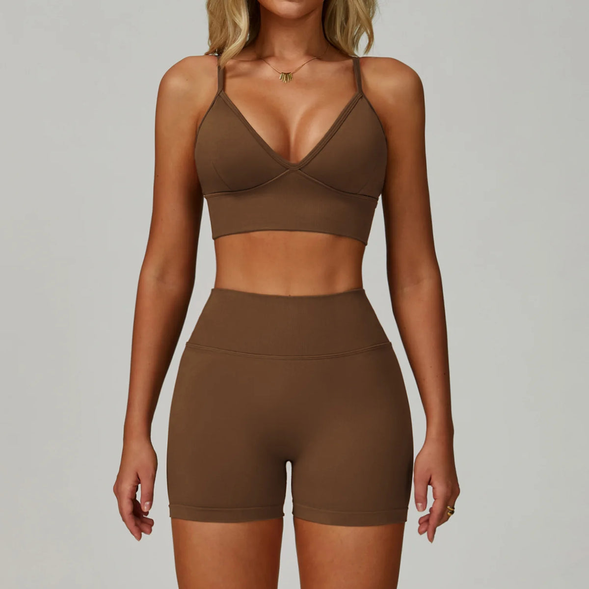 Set Fitness Seamless  — Leggings, Top & Bra