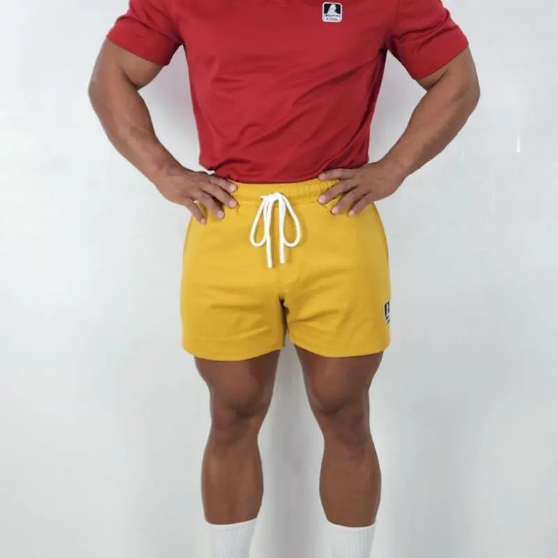 Pantaloncini Fitness Uomo Short Fit con Tasca Zip