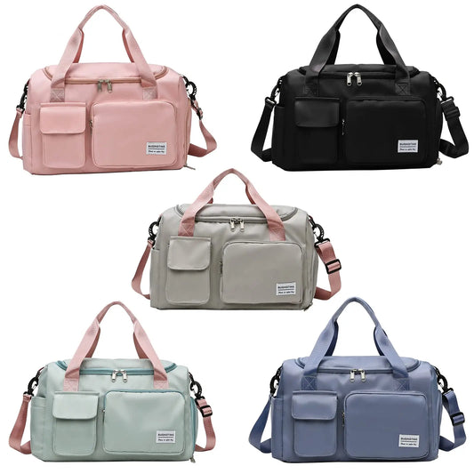 Borsa da Palestra Donna Impermeabile in Tela | Scomparto Scarpe & Tracolla