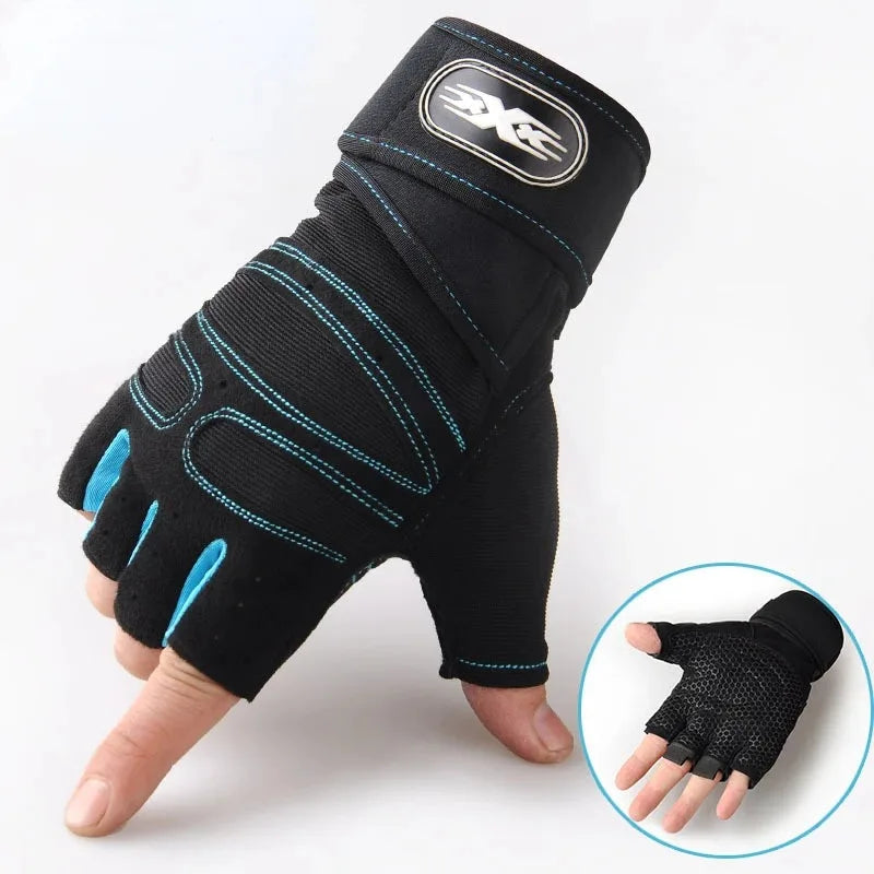 Guanti da Fitness e Ciclismo Traspiranti Antiscivolo con Supporto Polso