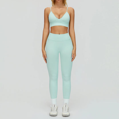 Set Fitness Seamless  — Leggings, Top & Bra