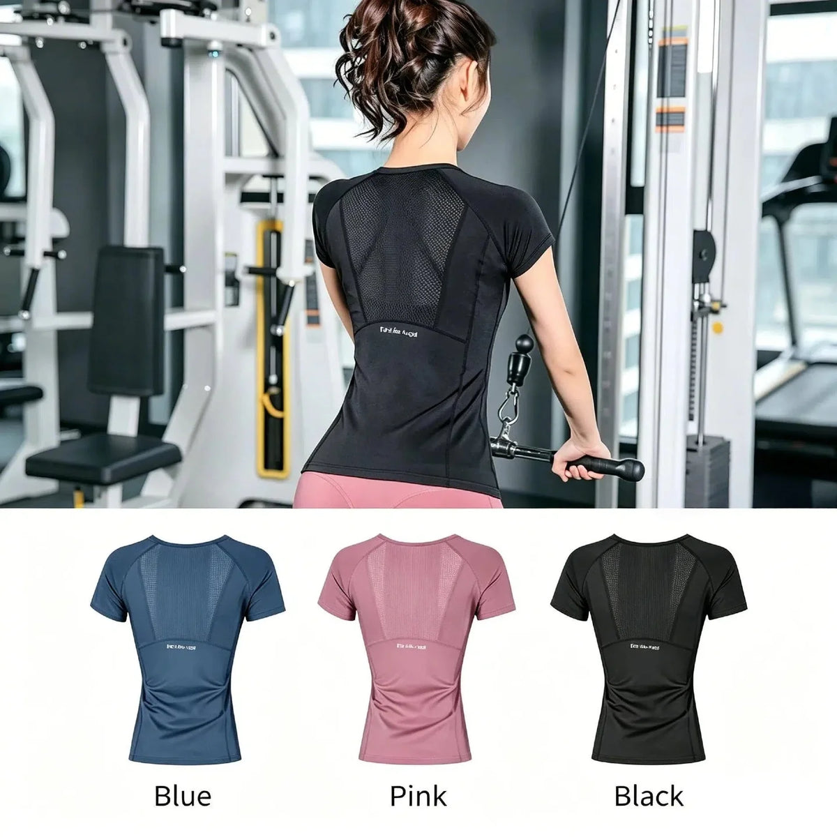 Maglia Sportiva Donna con Retro in Mesh