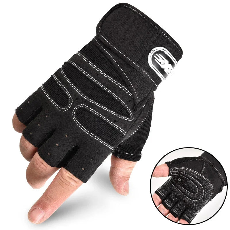 Guanti da Fitness e Ciclismo Traspiranti Antiscivolo con Supporto Polso
