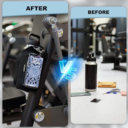 Porta Borraccia e Telefono Magnetico da Palestra