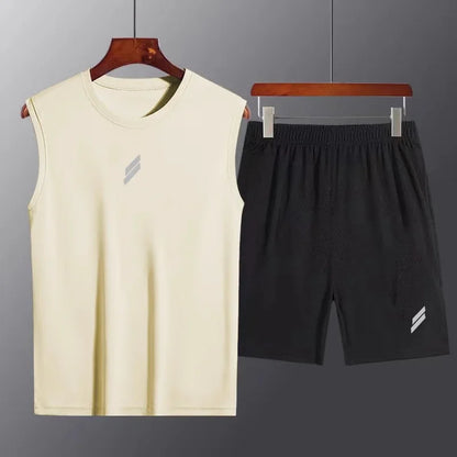 Set Tecnico da Corsa e Gym Uomo Traspirante con Inserti Mes
