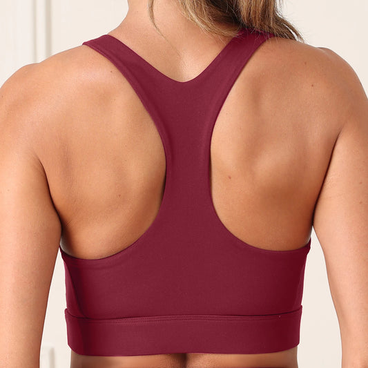 Top Sportivo Donna con Imbottiture Rimovibili e Design Posteriore a T