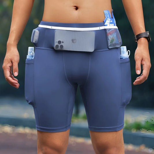Pantaloncini 2-in-1 Running e Gym con Tasca Porta-Cellulare