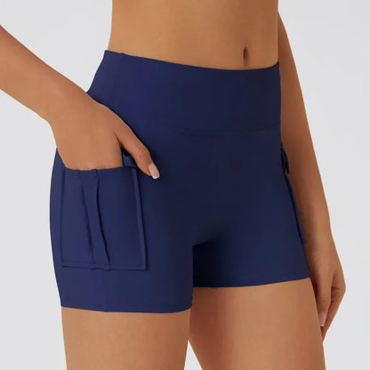 Shorts Sportivi Donna Push-Up Modellanti a Vita Alta