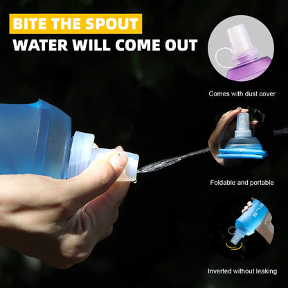 Soft Flask Pieghevole 500ml Senza BPA per Corsa