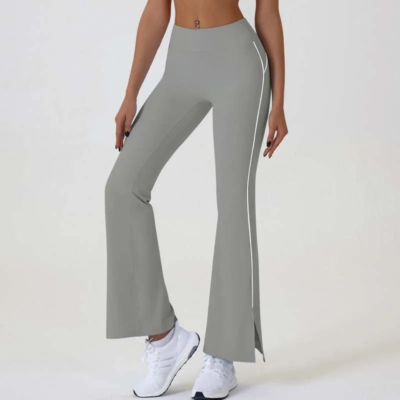 Pantaloni Flare a Vita Alta Donna