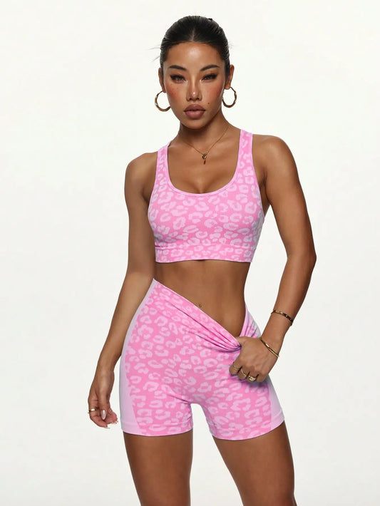 Set Sportivo Leopardato Donna