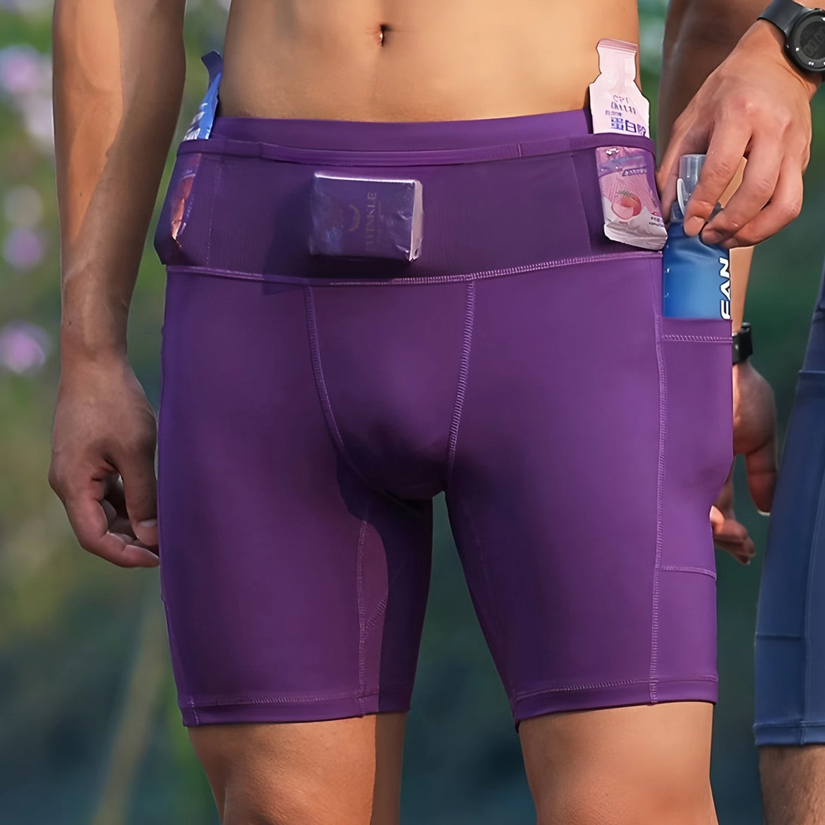 Pantaloncini 2-in-1 Running e Gym con Tasca Porta-Cellulare