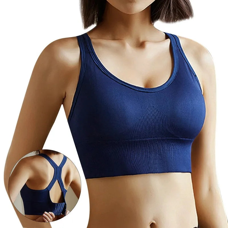 Top Sportivo Donna Corsetto Push-Up — Reggiseno Seamless